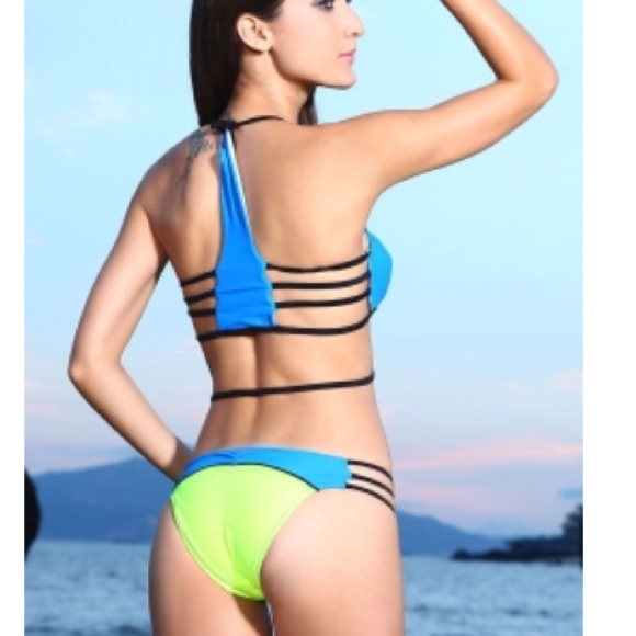 Swim Host Picksexy Caged Color Block Bikini S M L Poshmark