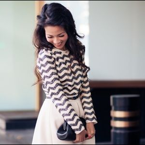 J. Crew Sweaters - Final J. Crew Sequin Zig Zag Sweater Size Small J. Crew Sweaters - Final J. Crew Sequin Zig Zag Sweater Size Small