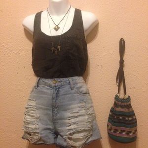 UO {Silence & Noise} Racerback Acid Wash Tank UO {Silence & Noise} Racerback Acid Wash Tank