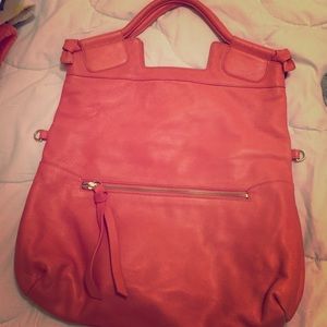 Foley + Corinna coral large mid-city bag Foley + Corinna coral large mid-city bag