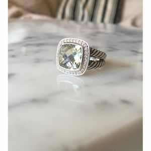 Authentic David Yurman Albion 14mm with diamonds Authentic David Yurman Albion 14mm with diamonds