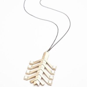 Anthropologie Jewelry - Final The 2 Bandits Square Tie Necklace 22K Anthropologie Jewelry - Final The 2 Bandits Square Tie Necklace 22K