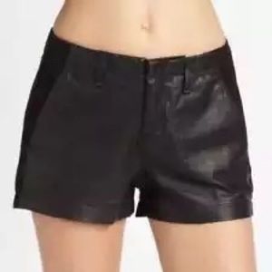 rag & bone Pants - Rag and Bone leather front shorts rag & bone Pants - Rag and Bone leather front shorts