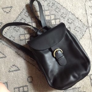 Coach Handbags - Vintage coach black leather backpack Coach Handbags - Vintage coach black leather backpack