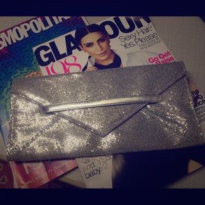 Victoria's Secret silver sparkle clutch Victoria's Secret silver sparkle clutch