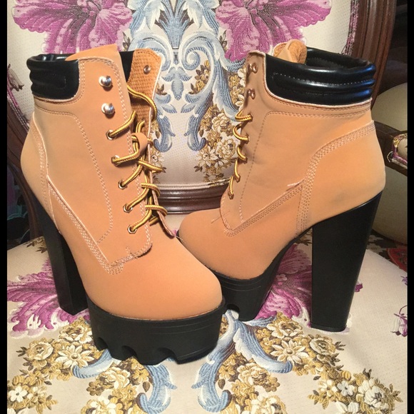High Heel Work Boots (ON HOLD) 7.5 from ! renee's closet on Poshmark