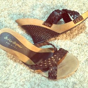 Sotto sopra Shoes - Sotto Sopra wooden wedges size 9-91/2 Sotto sopra Shoes - Sotto Sopra wooden wedges size 9-91/2