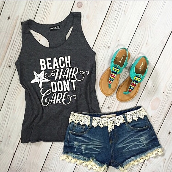 Beach Hair Don't Care Tank S from Collette's closet's closet on Poshmark