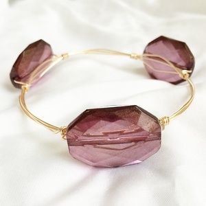 Girl About Town Jewelry - Luxe Wire Wrap Bangle - Malbec Girl About Town Jewelry - Luxe Wire Wrap Bangle - Malbec
