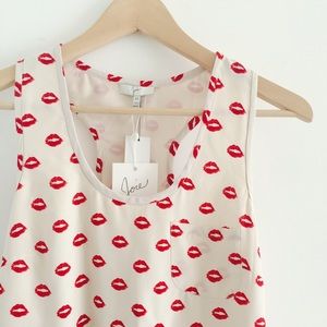 Joie Dresses & Skirts - Joie Red Lips Pattern Dress Joie Dresses & Skirts - Joie Red Lips Pattern Dress