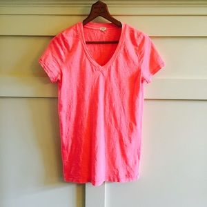 J. Crew Tops - ⛔️BUNDLED⛔️J.crew neon pink burned out cotton tee J. Crew Tops - ⛔️BUNDLED⛔️J.crew neon pink burned out cotton tee