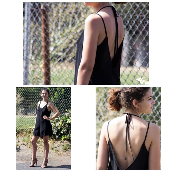 Naked Zebra Dresses Naked Zebra Short Strappy Romper Black Poshmark