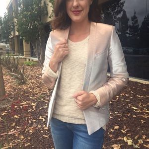 Maje Jackets & Blazers - Maje NWT Metallic Blush Blazer Maje Jackets & Blazers - Maje NWT Metallic Blush Blazer