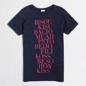 J. Crew Factory Tops - J. Crew Kisses Sweatshirt J. Crew Factory Tops - J. Crew Kisses Sweatshirt