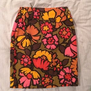 vintage floral pencil skirt vintage floral pencil skirt