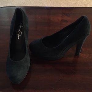 Jessica Simpson blue suede pumps Jessica Simpson blue suede pumps