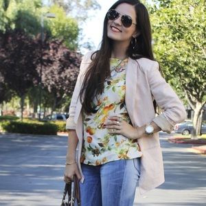 Zara Tops - Citrus-Printed Top Zara Tops - Citrus-Printed Top