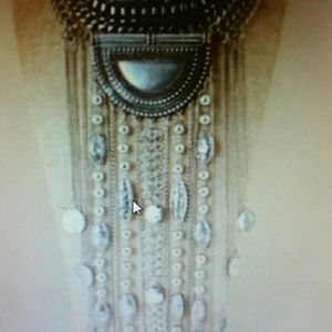Bohemian Silvertone bib necklace Bohemian Silvertone bib necklace
