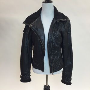 Zara Jackets & Blazers - Faux Leather Jacket w/ Shearling Zara Jackets & Blazers - Faux Leather Jacket w/ Shearling