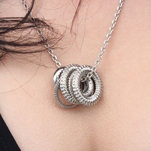 Forever 21 Jewelry - Forever 21 Silver Ring Necklace Forever 21 Jewelry - Forever 21 Silver Ring Necklace