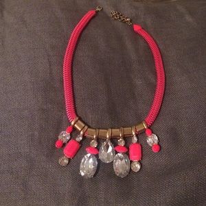 Neon pink statement necklace Neon pink statement necklace