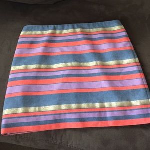 J Crew striped mini skirt J Crew striped mini skirt