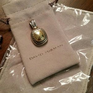 David Yurman Silver and Gold Albion Pendent David Yurman Silver and Gold Albion Pendent