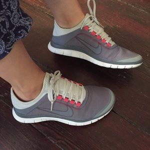 Nike Shoes - NIKE • Grey/white Free Run 3.0 Nike Shoes - NIKE • Grey/white Free Run 3.0