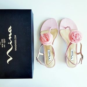 nina Shoes - Nina shoes Kady pink floral sandals NEW nina Shoes - Nina shoes Kady pink floral sandals NEW