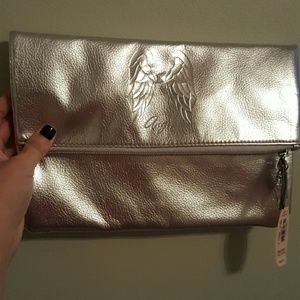 Victoria Secret silver metallic clutch Victoria Secret silver metallic clutch
