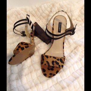Shoemint Animal Print Heeled Sandals Shoemint Animal Print Heeled Sandals