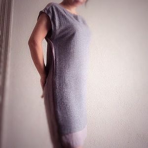 Clu Dresses & Skirts - ⬇️Clu Maille Silk panel cashmere dress Clu Dresses & Skirts - ⬇️Clu Maille Silk panel cashmere dress