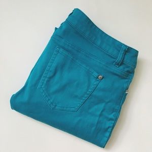 Celebrity Pink Pants - Electric Teal Skinny Pants Celebrity Pink Pants - Electric Teal Skinny Pants