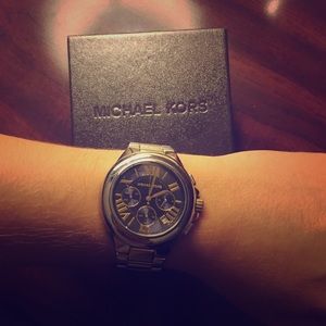 Michael Kors Blue Face Two-Tone Watch Michael Kors Blue Face Two-Tone Watch