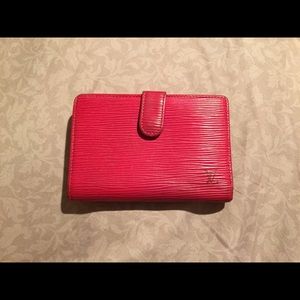 100% Authentic Louis Vuitton Red EPI Bifold Wallet 100% Authentic Louis Vuitton Red EPI Bifold Wallet