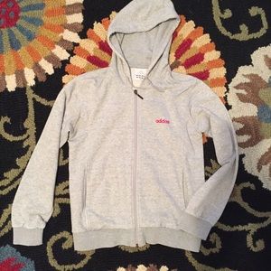 Adidas Tops - Adidas • Grey zip-up hoodie Adidas Tops - Adidas • Grey zip-up hoodie