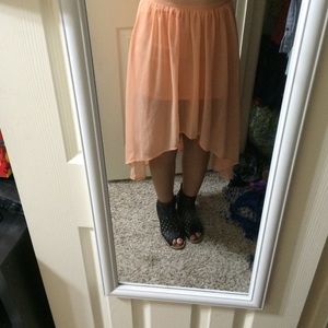 Low to high Polk a dotted skirt Low to high Polk a dotted skirt