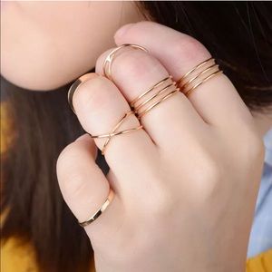 6 piece knuckle ring set 6 piece knuckle ring set