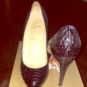 Christian Louboutin Shoes - 120 Python Crystal Christian Louboutin Shoes - 120 Python Crystal