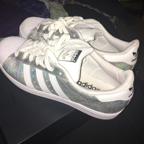 Adidas Zilver Glitter Adidas Zilver Glitter