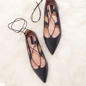 Topshop Shoes - Topshop Lace-up Flats Topshop Shoes - Topshop Lace-up Flats