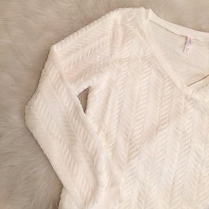 Sweaters - Fuzzy V-neck Sweater Sweaters - Fuzzy V-neck Sweater