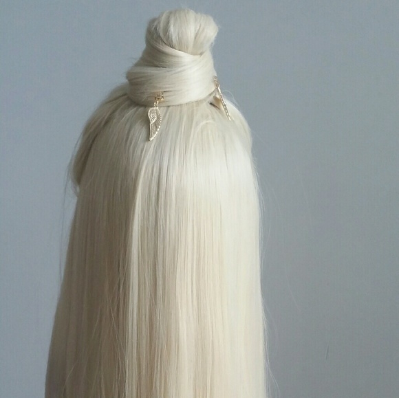 Accessories Sexy Blonde High Bun Lace Front Wig With Jewelry Poshmark