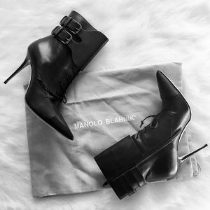 Manolo Blahnik Shoes - TEMP REDUCTION HP Authentic Manolo Blahnik booties Manolo Blahnik Shoes - TEMP REDUCTION HP Authentic Manolo Blahnik booties