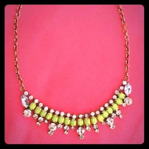 Neon yellow statement necklace Neon yellow statement necklace