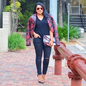 Lord & Taylor Jackets & Blazers - Floral Leather Jacket Lord & Taylor Jackets & Blazers - Floral Leather Jacket