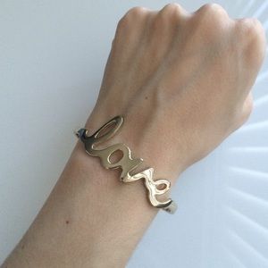 Jewelry - "Love" Script Cuff Bracelet Jewelry - "Love" Script Cuff Bracelet