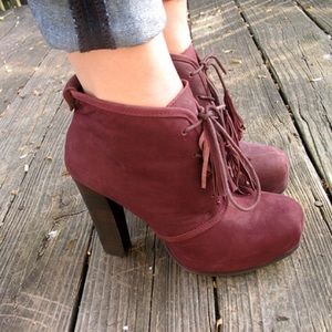 Steve Madden Shoes - Dark Plum Platform Booties Steve Madden Shoes - Dark Plum Platform Booties