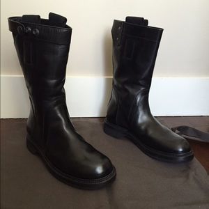 Rick Owens Shoes - Rick Owens Black Biker Boots Rick Owens Shoes - Rick Owens Black Biker Boots