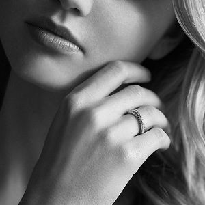 David Yurman Diamond Crossover Ring David Yurman Diamond Crossover Ring